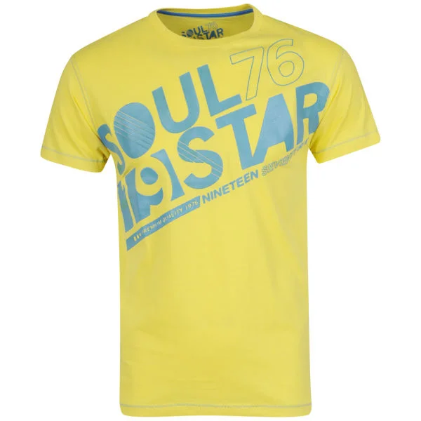Soul Star Men's District T-Shirt - Yellow - S - Gelb Bild 1