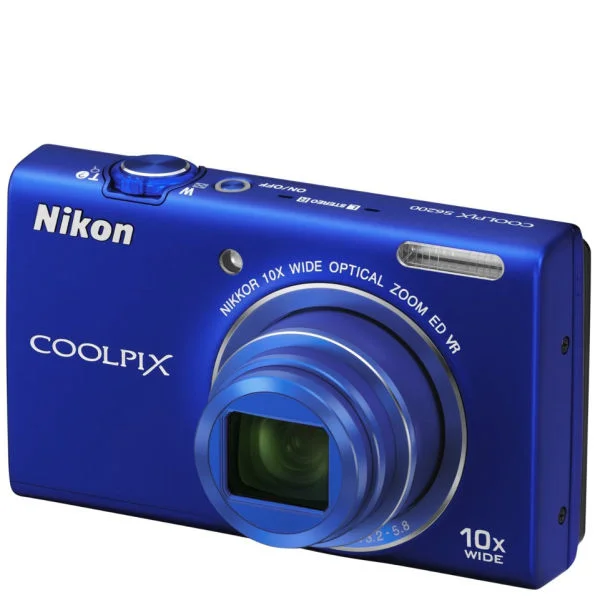 Nikon Coolpix S6200 Digital Camera Blue (16MP, 10x Optical Zoom) 2.7 Inch LCD Refurbished Bild 1