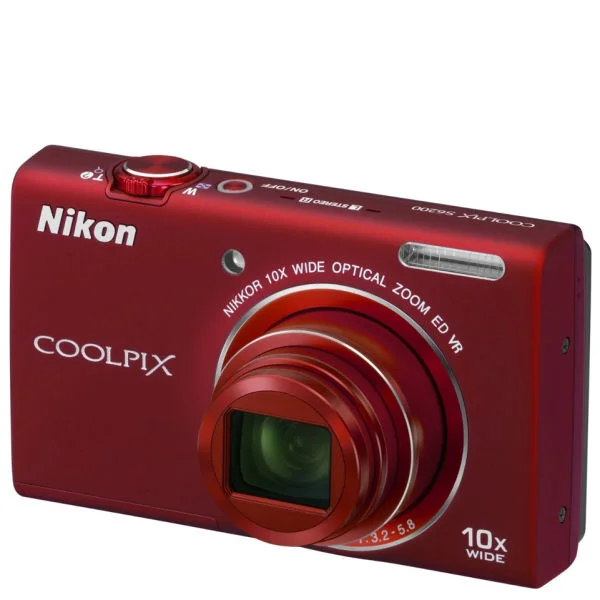 Nikon Coolpix S6200 Compact Digital Camera - Red (16MP, 10x Optical Zoom) 2.7 Inch LCD Refurbished Bild 1
