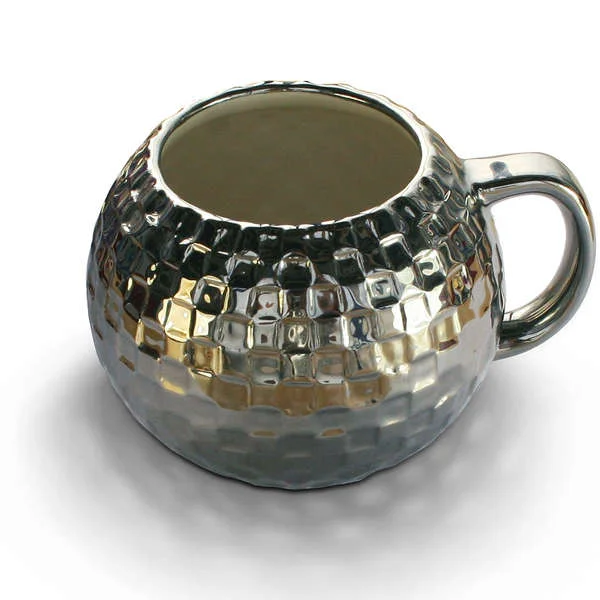Disco- Kaffeebecher in Spiegelkugel-Optik Bild 1