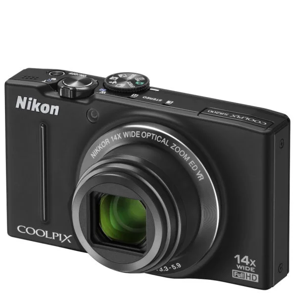 Nikon Coolpix S8000 Compact Digital Camera - Black (14.2MP, 10x Optical Zoom) 3 Inch LCD Refurbished Bild 1
