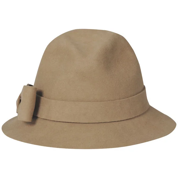 French Connection Women's Bow Felt Trilby - Eine Größe - Cream Bild 1