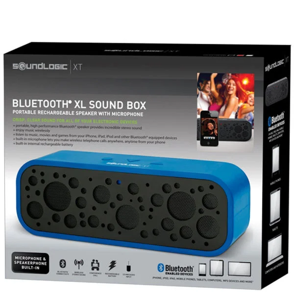 Soundlogic Bluetooth XL Sound Box Portable Speaker - Blue Bild 1