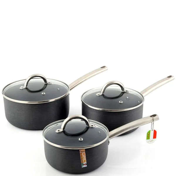 Gino D'Acampo Hard Anodised 3 Piece Essentia Pan Set Bild 1