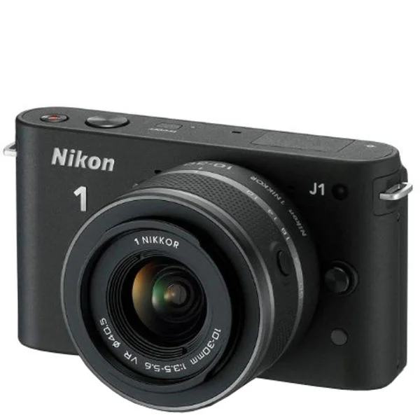 Nikon 1 J1 Compact System Camera with 10-30mm Lens Kit - Black (10.1MP) 3 Inch LCD Refurbished Bild 1