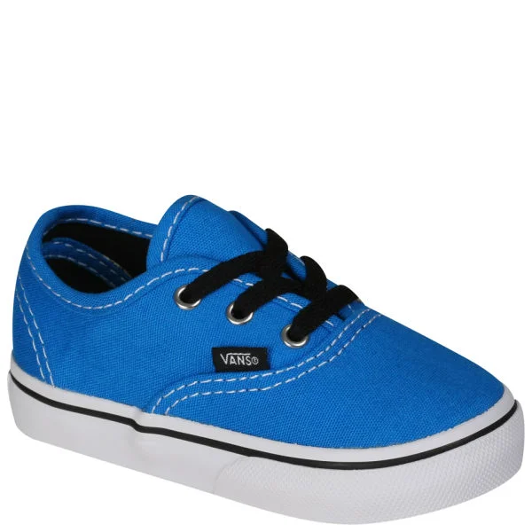 Vans Authentic Toddlers' Canvas Trainers - Brilliant Blue/True White - 4 - Brilliant Blue/True White Bild 1