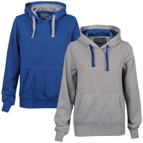 55 Soul Women's 2-Pack Hooded Jumpers - Blue/Mid Grey Marl - S - Bunt Bild 1