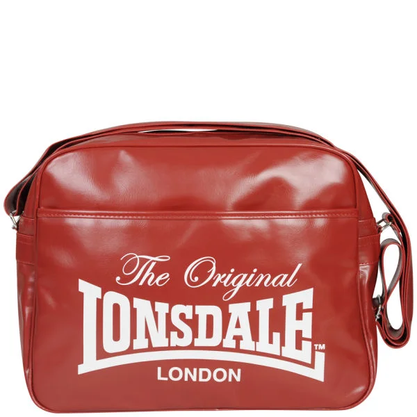 Lonsdale Front Pocket Messenger Bag - Red Bild 1