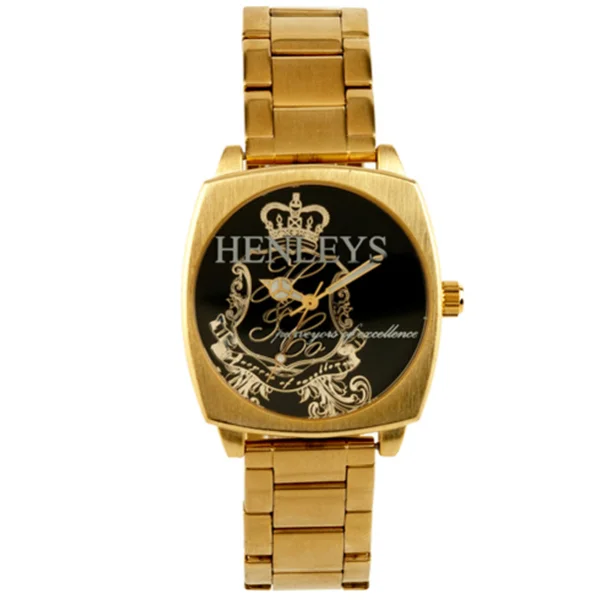 Henleys Men's Gold Bracelet Style Watch Bild 1