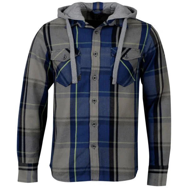 Ringspun Men's Griffin Check Long Sleeve Shirt - Blue Check - S - Blue Check Bild 1