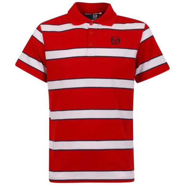 Sergio Tacchini Men's Coniston Pique Polo-Shirt - Red - S - Rot Bild 1