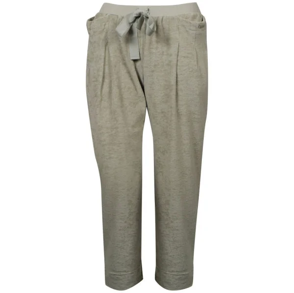 Chloe Women's Velour Casual Trousers - Green - 10 - Grün Bild 1
