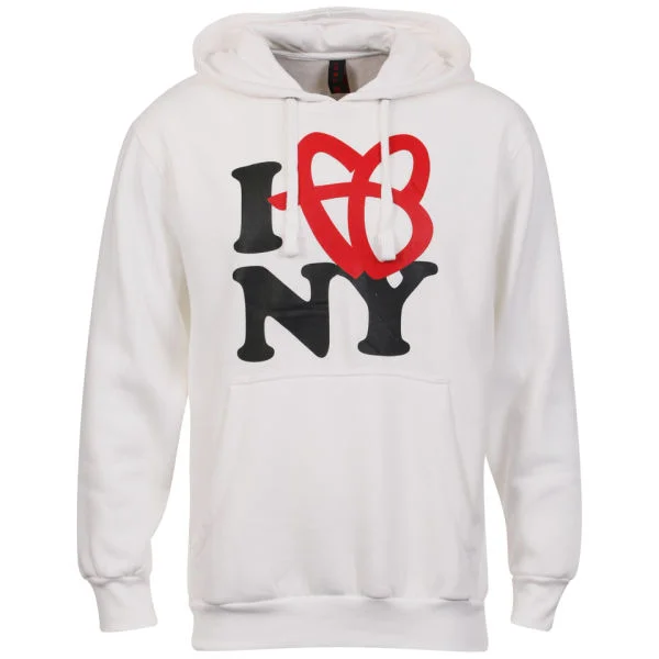 FUBU Men's 'I Love New York' Hoody - White - S - Weiß Bild 1
