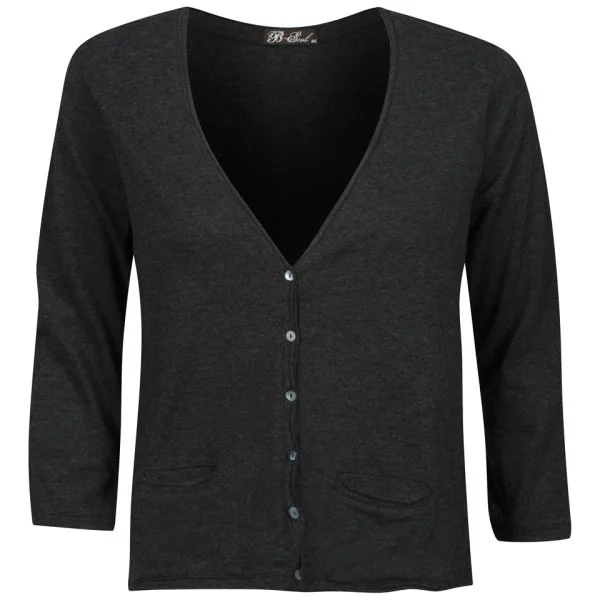 Brave Soul Women's Buttoned Cardigan - Grey - S - Grau Bild 1
