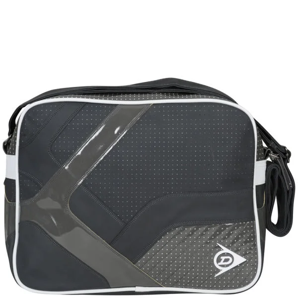 Dunlop Logo Front Messenger Bag - Grey/White Bild 1