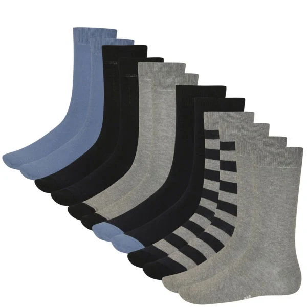 Boxfresh Men's Six Pack Socks - Multi - 7 to 11 - Bunt Bild 1