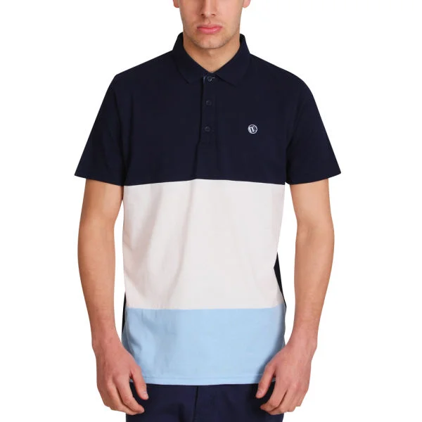 Mas-if Men's Split Jersey Polo-Shirt - Navy - S - Marineblau Bild 1