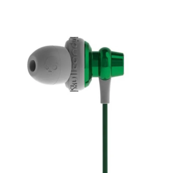 Skullcandy 2010 Heavy Metal Earphones w/Mic - White/Green Bild 1