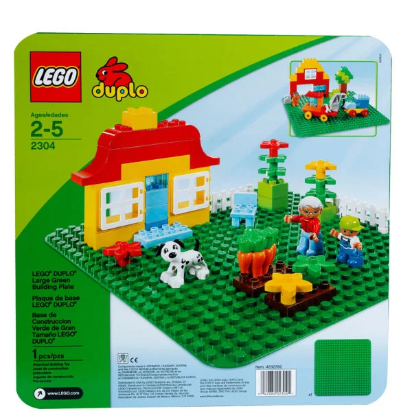 LEGO DUPLO: Large Green Building Plate (2304) Bild 1