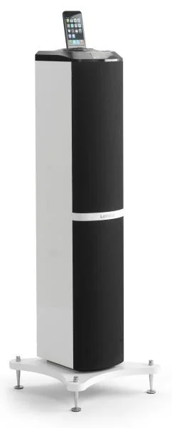 Lenco Tower 1 Speaker with iPod Docking Tower - White Bild 1