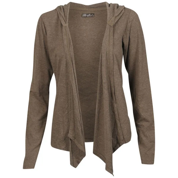 Brave Soul Women's Ryder Hooded Cardigan - Light Brown Marl - S - Braun Bild 1