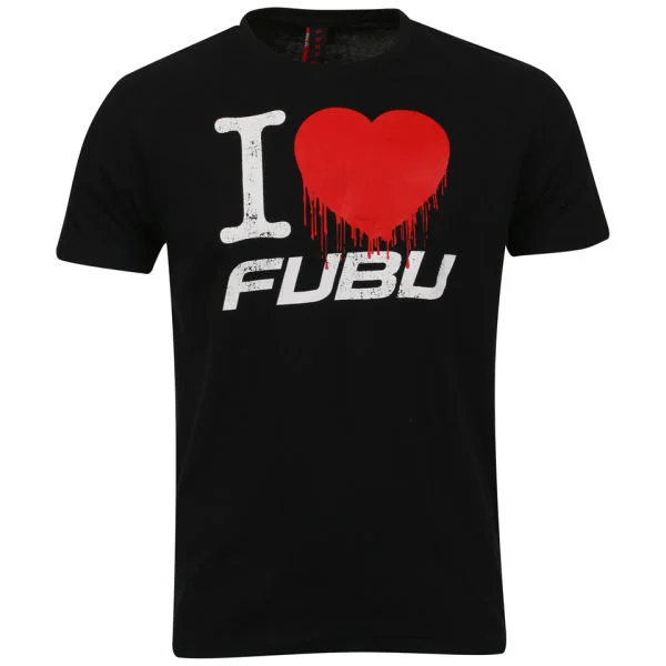FUBU Men's 'I Love FUBU' T-shirt - Black - S - Schwarz Bild 1