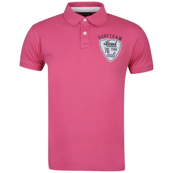 Soul Star Men's Newbay Polo Shirt - Fuschia - S - Fuschia Bild 1