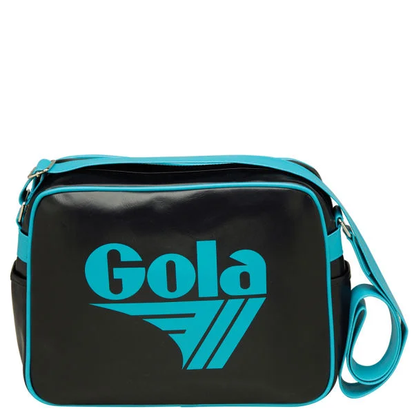 Gola Men's 'Redford' Messenger Shoulder Bag - Black/Teal Bild 1