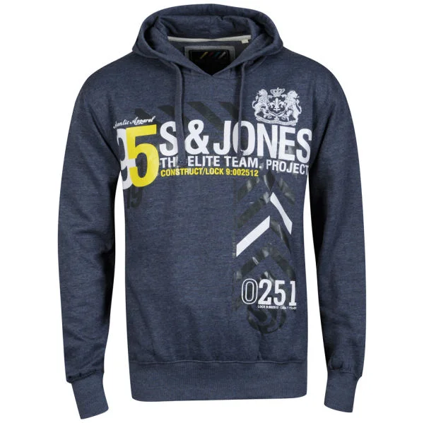 Smith & Jones Men's Asterio Sweat - Denim Marl - S - Denim Marl Bild 1