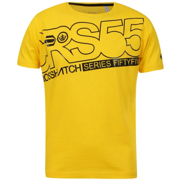 Crosshatch Men's Klock Crew Neck T-Shirt - Freesia Yellow - S - Freesia Yellow Bild 1