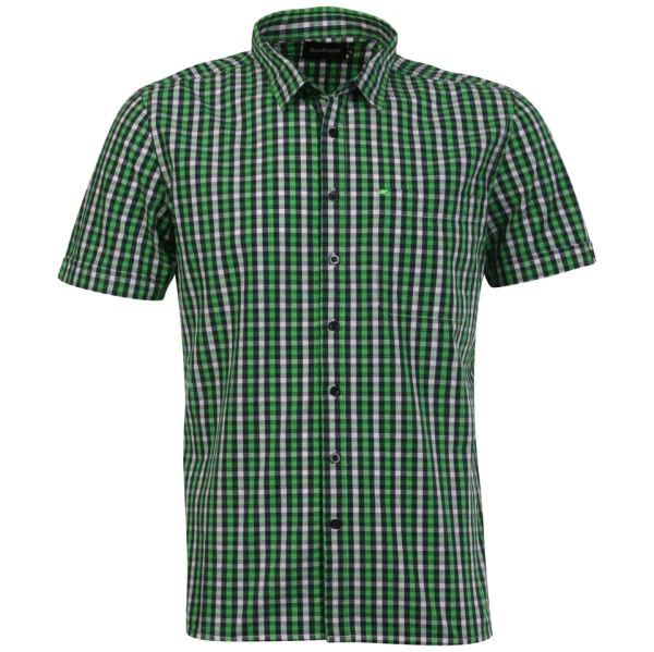 Boxfresh Men's Caelinus Short Sleeved Shirt - Green - S - Marineblau Bild 1