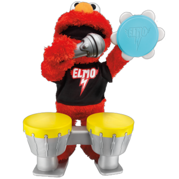 Sesame Street Let's Rock Elmo Plush Bild 1