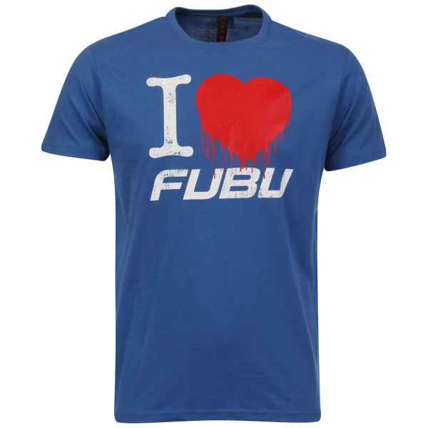 FUBU Men's 'I Love FUBU' T-shirt - Blue - S - Blau Bild 1