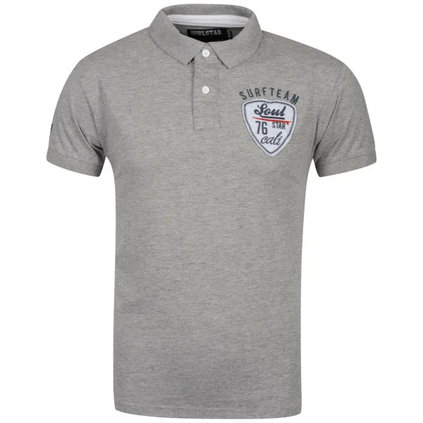 Soul Star Men's Newbay Polo Shirt - Grey - S - Grau Bild 1