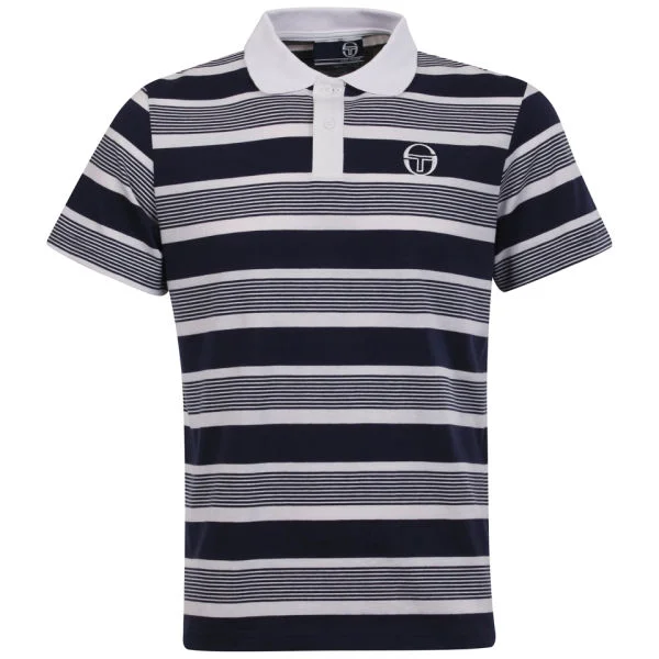 Sergio Tacchini Men's Drop Out Polo-Shirt - Navy/White - S - Navy/White Bild 1