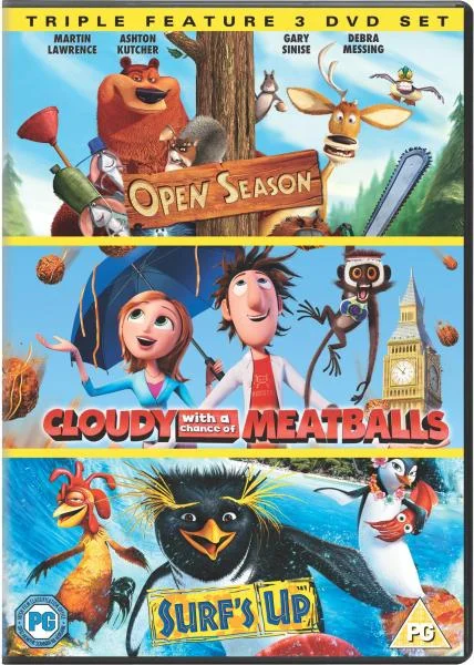 Cloudy With A Chance Of Meatballs / Open Season / Surfs Up Bild 1