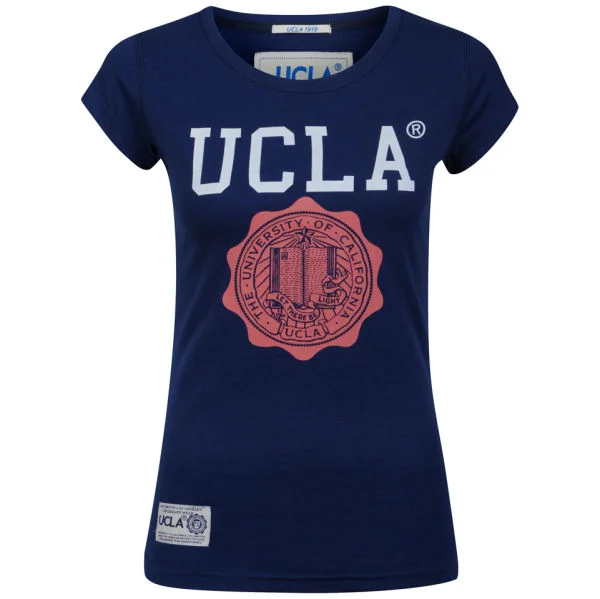UCLA Women's May Logo Print T-Shirt - Twilight Blue - S - Blau Bild 1