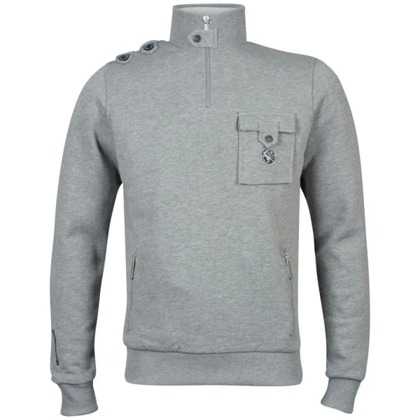 Carter Men's Mancer Knitted Jumper - Grey - S - Grau Bild 1