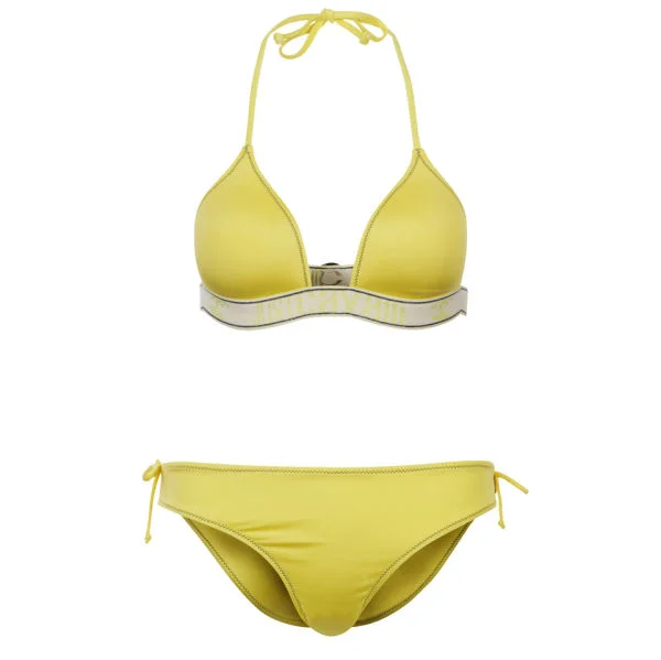 Just Cavalli Women's Logo Edge Bikini - Yellow - 8 - Gelb Bild 1