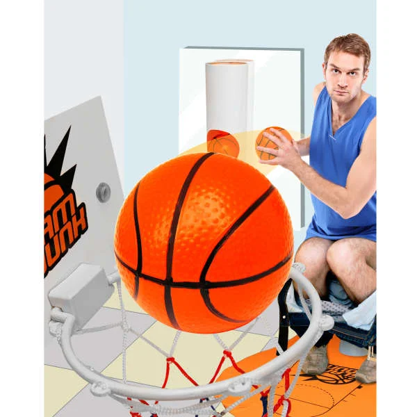 Slam Dunk Toilet Basketball Bild 1