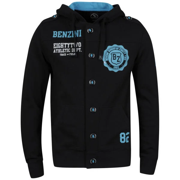 Benzini Men's Grader Hooded Sweat-Black - S - Schwarz Bild 1