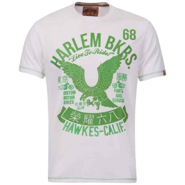 Tokyo Laundry Men's Kuromori Harlem Bikers T-Shirt - Egg Shell - S - Egg Shell Bild 1