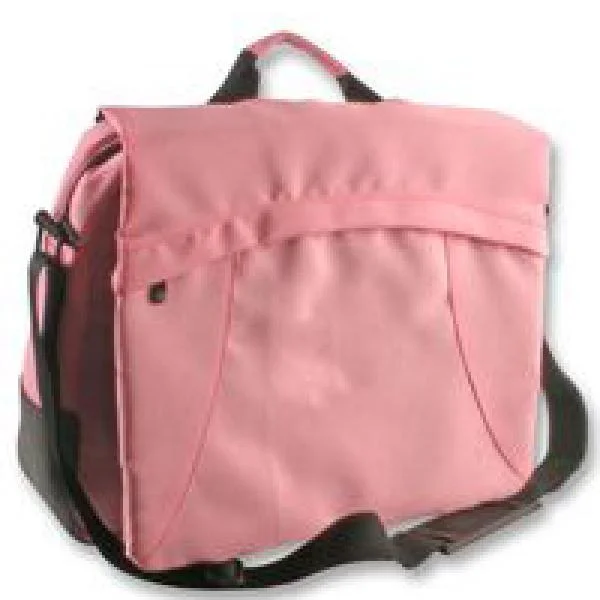 BEST 17.4 Inch Laptop Carrycase - Pink Nylon Bild 1