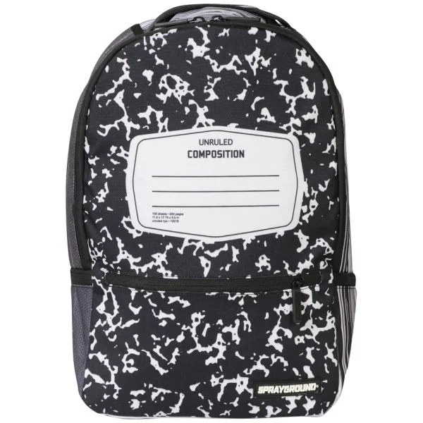 Sprayground Composition Deluxe Backpack - Black/White Bild 1