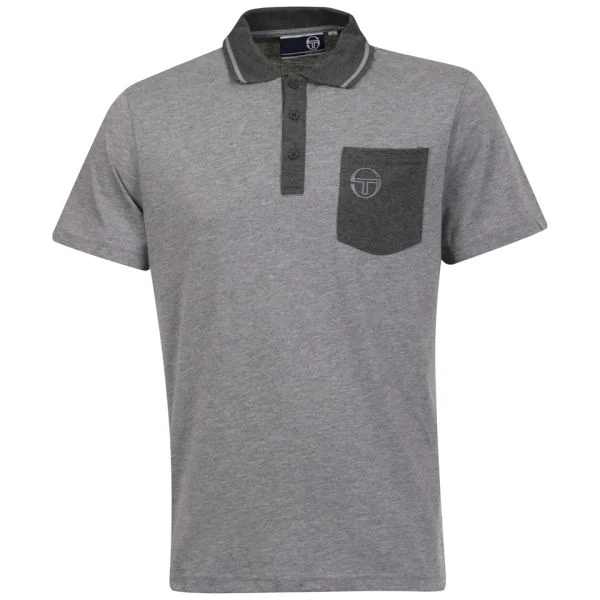 Sergio Tacchini Men's Phillips Polo-Shirt - Grey - S - Grau Bild 1