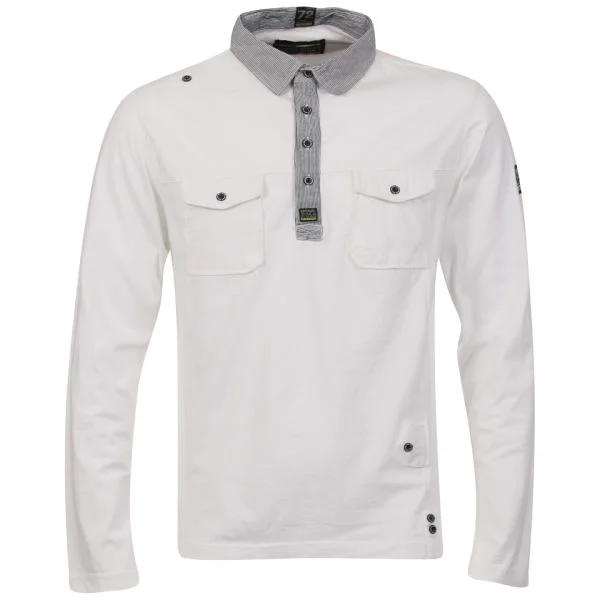 Brave Soul Men's Prometheus Jersey Combo Shirt - White - S - Weiß Bild 1