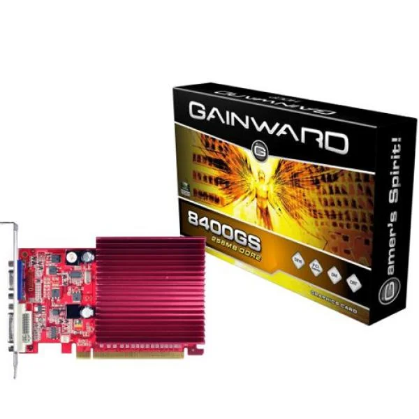 Gainward NVIDIA GeForce 8400GS 256MB DDR2 PCI-E x16 (VGA/DVI-I) Bild 1