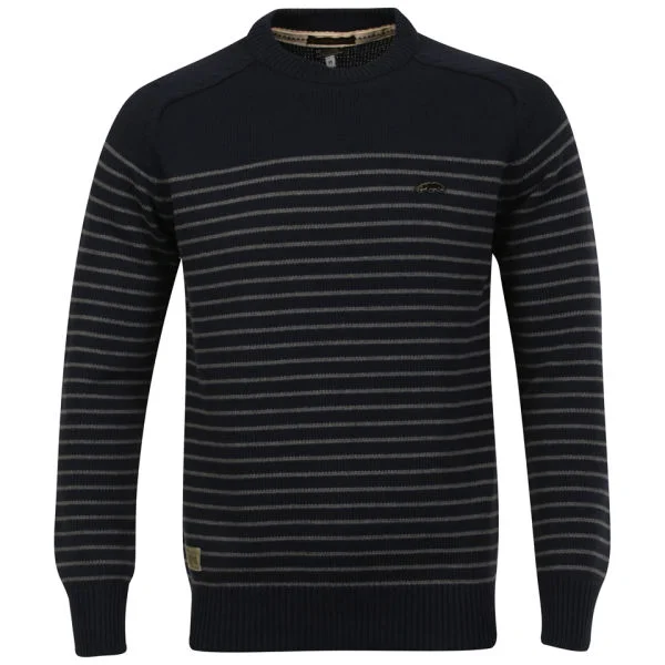 Jack & Jones Vintage Men's Seal Stripe Crew Neck - Navy - S Bild 1