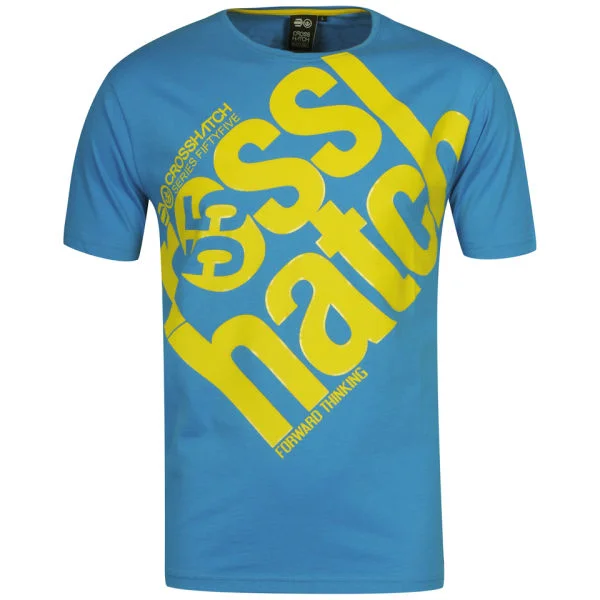 Crosshatch Men's Roxrow Crew Neck T-Shirt - Methyl Blue - S - Methyl Blue Bild 1