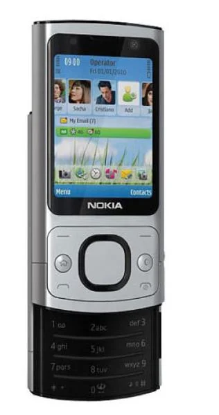 Nokia 6700 Slide Sim Free Unlocked Mobile Phone - Silver Bild 1
